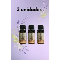 Óleo essencial lavanda francesa 10ml 100% puro 3 unidades fina life