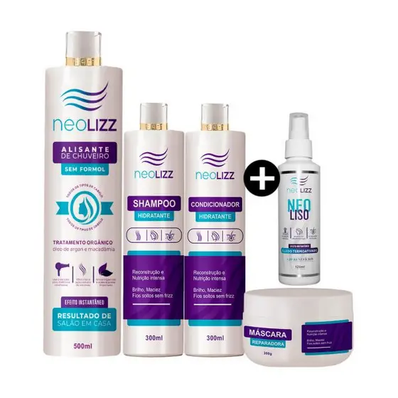 Kit Selagem De Chuveiro Sem Formol + Kit Pós-Química
