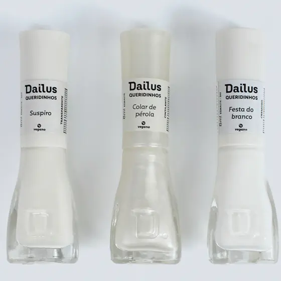 Kit 3 Esmaltes Dailus Francesinha