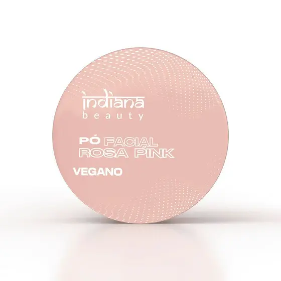 Indiana Beauty Pó Solto Facial Rosa Translúcido Efeito Matte 13g