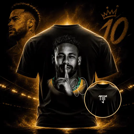 Camiseta Neymar Junior - NJ - 100% Algodão Várias Estampas