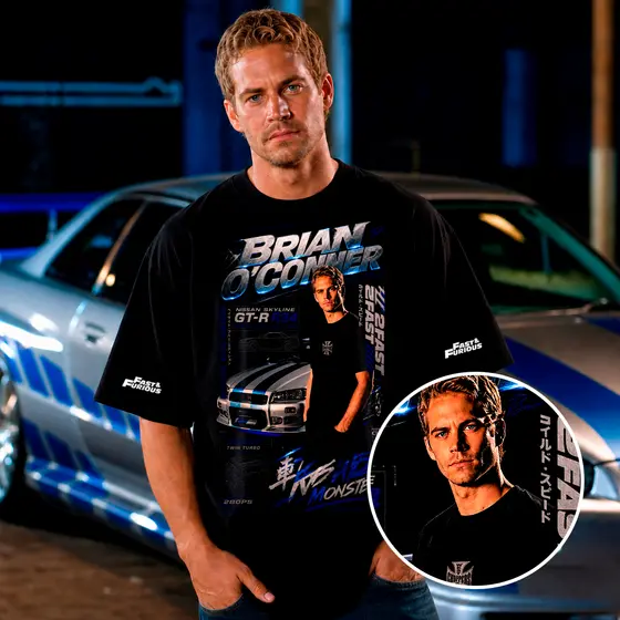 Camiseta Velozes e Furiosos Estampas Exclusivas 100% Algodão 30.1 Brian Toretto Suki Han