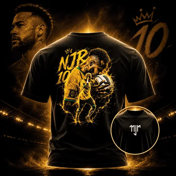 Camiseta Neymar Junior - NJ - 100% Algodão Estampas Variadas