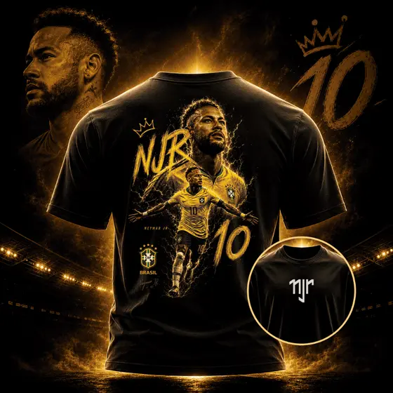 Camiseta Neymar Junior - NJ - 100% Algodão Várias Estampas 006