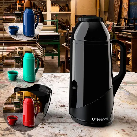 Garrafa Térmica Café Roma 1 Litro Unitermi Café Chá e Água
