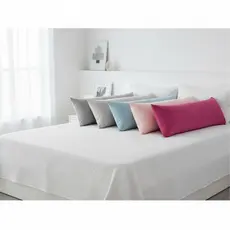 Capa Para Travesseiro de Corpo 1,30x40cm Percal 200 Fios Antialérgico Extra Macio Com Ziper Decora Cama