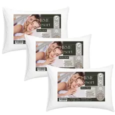 Kit 3 Travesseiro Anatômico Suporte Firme 50x70 Percal 200 Fios Antialérgico