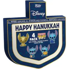 FUNKO POP POCKET DISNEY STITCH DREIDEL BOX 4PACK 79952 NOVO ORIGINAL