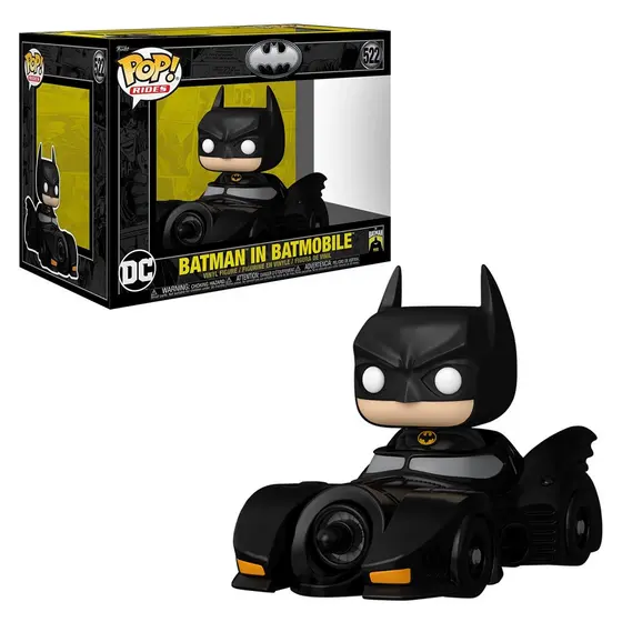 FUNKO POP RIDES BATMAN 85TH ANNIVERSARY - BATMAN IN BATMOBILE 522 NOVO ORIGINAL