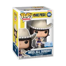 FUNKO POP TELEVISION NETFLIX ONE PIECE EXCLUSIVE - MISS ALL SUNDAY 1884 NOVO ORIGINAL