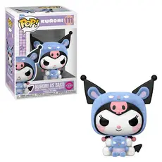 FUNKO POP HELLO KITTY AND FRIENDS - KUROMI AS BAKU (FLOCKED) 111 NOVO ORIGINAL