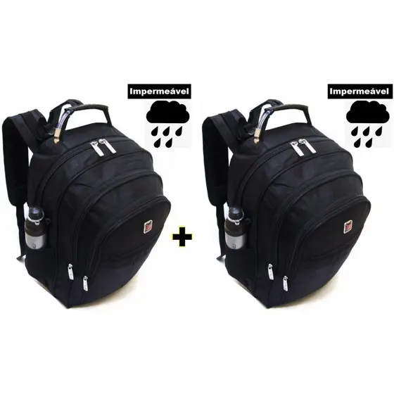 Kit 2 Mochilas Viagem Impermeável Reforçada