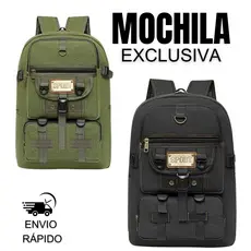Mochila Lona Média Reforçada Masculina Feminina Camping Trabalho Trilha Faculdade