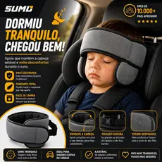 Apoio de Cabeça Infantil Conforto para Cadeirinha e Banco