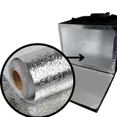 Papel Alumínio Adesivo Rolo 2M X 0,40cm Para Forrar Isopor Térmico Caixa Mochila Ambulante Motoboy Bag Motoboy Entrega De Ifood