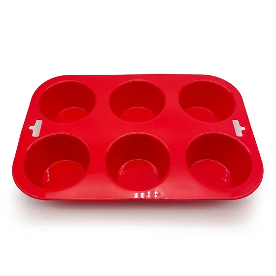 Forma Para 6 Cupcakes de Silicone - Mozcada
