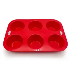 Forma Para 6 Cupcakes de Silicone - Mozcada