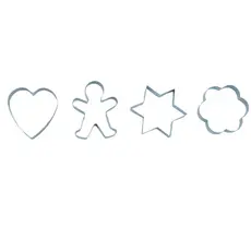 KIT 4 CORTADORES DE BISCOITO ANIMAIS - MOZCADA
