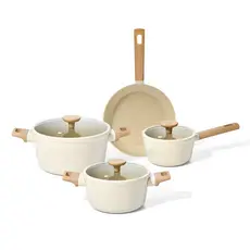 KIT 4 PANELAS DE INDUÇÃO COM ANTIADERENTE CERÂMICO MOU DE NATA - OIKOS