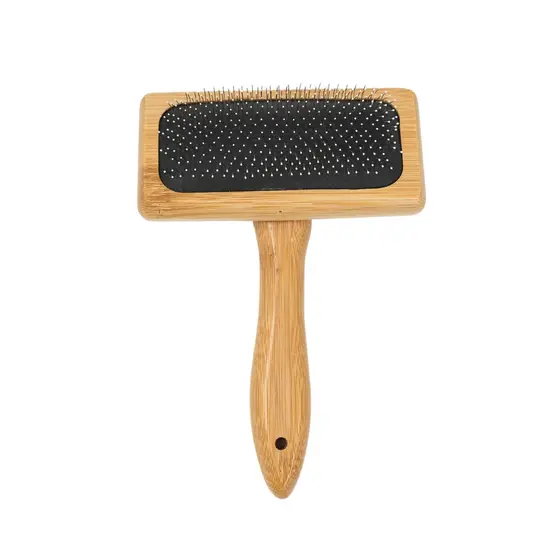ESCOVA RASQUEADEIRA DE BAMBU PARA PETS - OIKOS ANIMAL