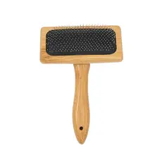 ESCOVA RASQUEADEIRA DE BAMBU PARA PETS - OIKOS ANIMAL