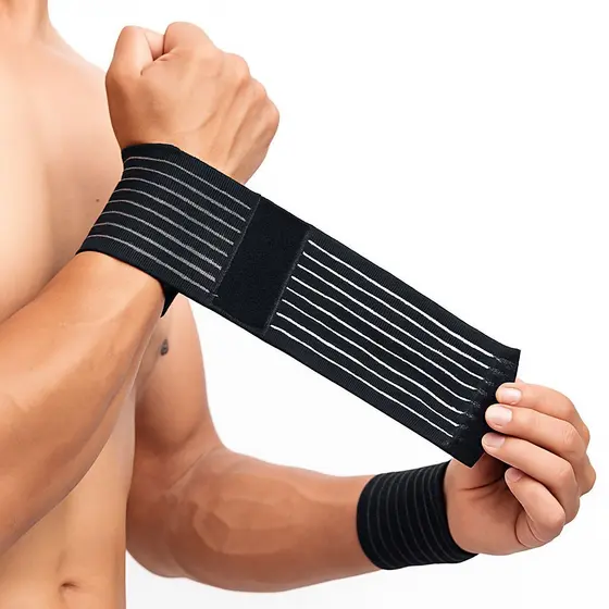 Munhequeira Elastica Wrist Wrap Compressão Crossfit Academia Musculação Proteção Punho Alivia A Dor