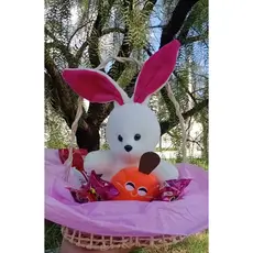 COELHINHOS DA PASCOA DE 20 CM/PELUCIA DECOTATIVA/PASCOA