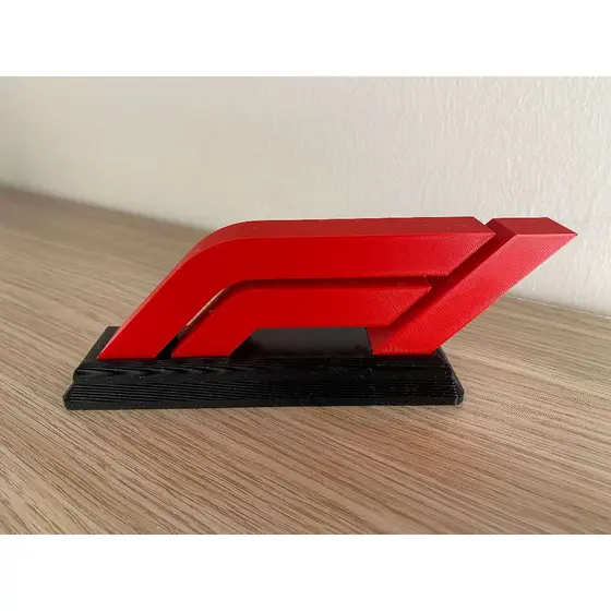 Logotipo F1 3D Decorativo – Placa F1 em Impressão 3D com Base