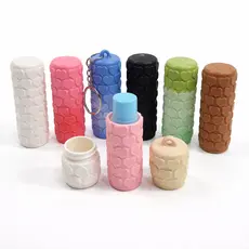 Pote Porta Batom com Corações 💖 Estojo Protetor Labial com Tampa Rosca | Presente Dia dos Namorados