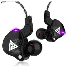 Fone de ouvido QKZ-AK6 Com Microfone Esportes Earbuds, HIFI, Subwoofer