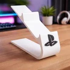 Suporte Duplo para Controle PS5 / Xbox – Organizador de Mesa para 2 Controles Gamer
