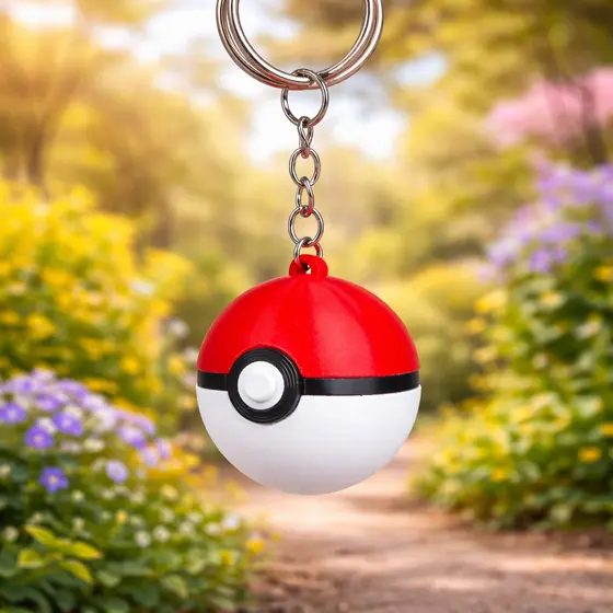Chaveiro Pokebola – Estilo Gamer / Anime