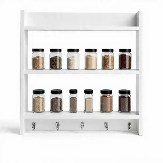 Suporte Porta Temperos Condimentos Cozinha Parede Mdf