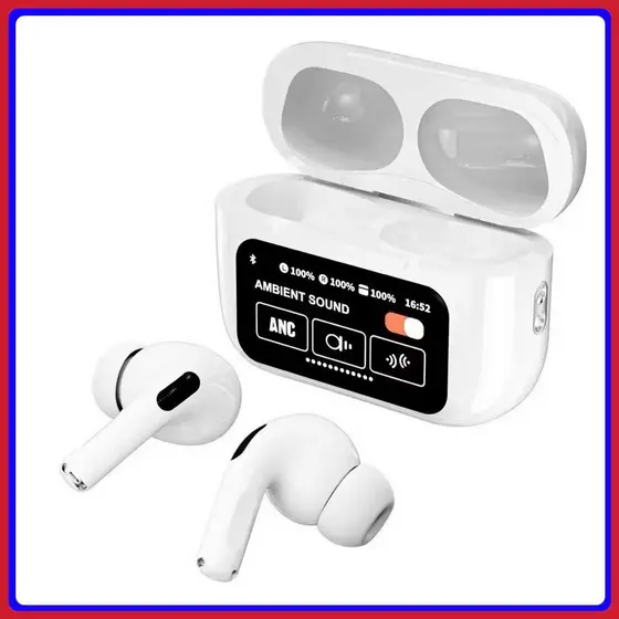 Fone A9 Pro Touch Screen ANC Fones De Ouvido Sem Fio TWS Ruído Cancelando O Fone Bluetooth 5.3