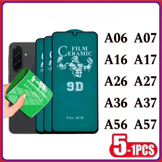 Película Cerâmica 9D 3D Samsung Gel Hidrogel Flexíve A06 A16 A26 A36 A56 A07 A17 A27 A37 A57