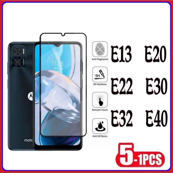 Película De Vidro 3D Para Moto E13 E20 E22 E30 E40 E32