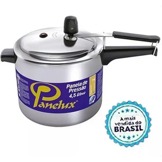 Panela de Pressão Panelux Classic 4,5 litros Alumínio Polido