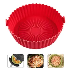 Forma Silicone Air Fryer Microondas Forno Antiaderente Alça