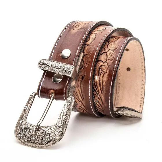 Cinto Feminino Country Boiadera Em Couro Legitimo ....(EMVIO MEDIATO).....
