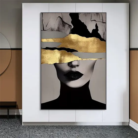 quadro decorativo mulher abstrato 1 peça 60x90