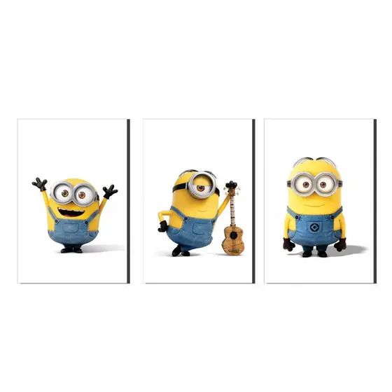 Placas Decorativos Infantil Os Minions Violão