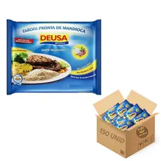 Farofa Pronta Deusa Tradicional 30g Sachê Individual Marmita Delivery Refeições Farinha Temperada
