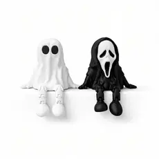 Fantasminha e Ghostface Decoração Setup Gamer Quarto Geek