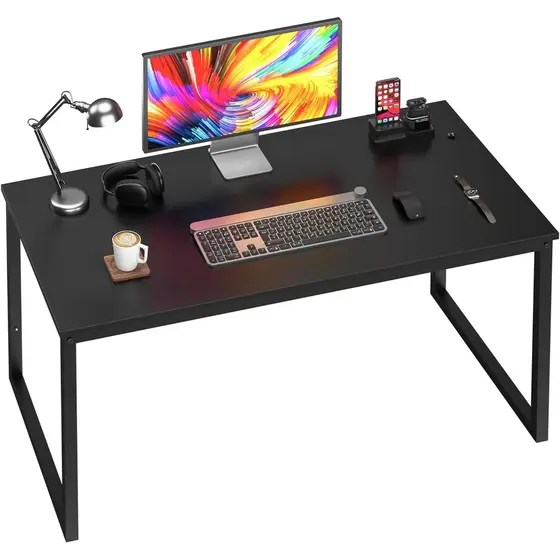 Mesa Escrivaninha MDF Preta Industrial 70 CM Moderna Home Office Quarto Estudo Computador Notebook