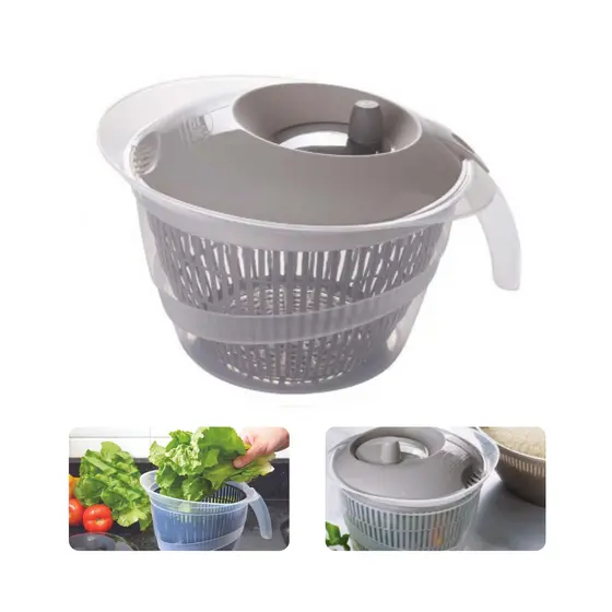 Centrífuga Seca Salada Secador Verduras Manual 2,8 Litros