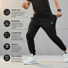 Calça Jogger Plus Size P ao G4 Masculina Original Treino Casual