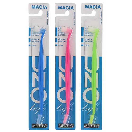 3 Escova dental Unitufo Cônica Aparelho Ortodôntico Medfio