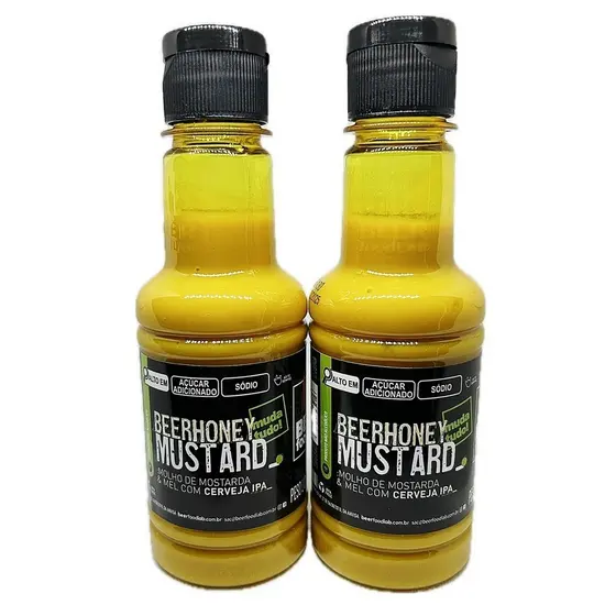 Kit 2 Molhos de Mostarda Mel Premium + Cerveja Ipa Beer Honey