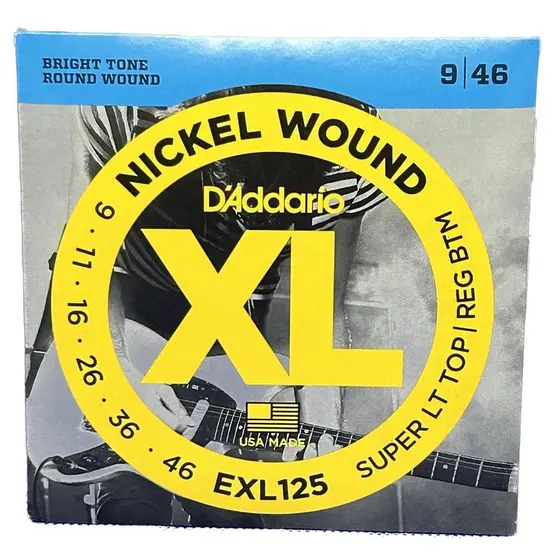 Encordoamento 09-46 Guitarra Nickel Wound D'Addario EXL125