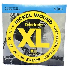 Encordoamento 09-46 Guitarra Nickel Wound D'Addario EXL125